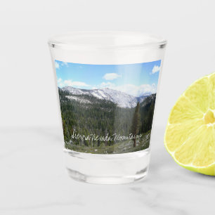 Verre A Shot Montagnes de la Sierra Nevada II depuis Yosemite