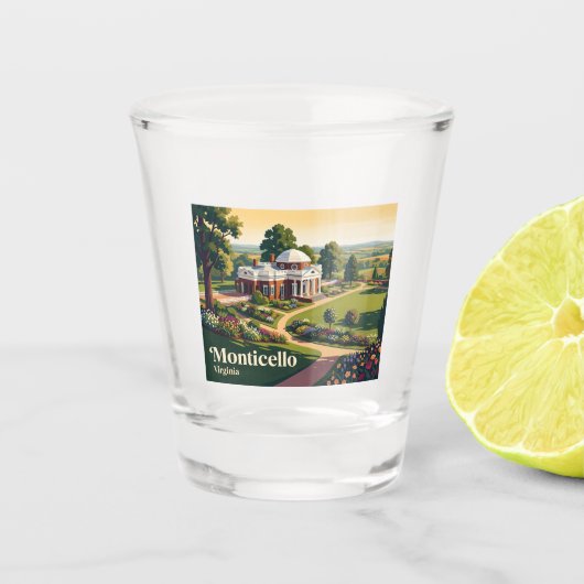 Verre A Shot Monticello Virginie (Devant)