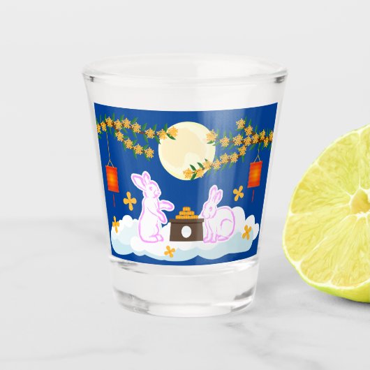 Verre A Shot Moon Rabbit Mooncake Osmanthus (Devant)