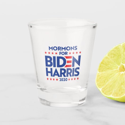 VERRE A SHOT MORMONS DE BIDEN HARRIS (Devant)