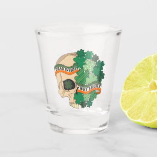 Verre A Shot Mort à l'intérieur mais chanceux - Crâne à sucre e