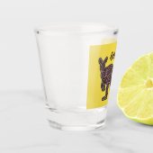 Verre A Shot Mosaïque autochtone de Kangaroo (Gauche)