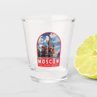 Moscou Russie Travel Art Vintage