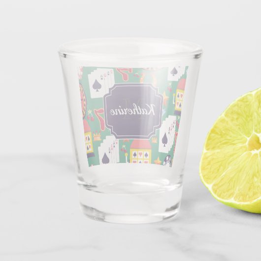 Verre A Shot Motif de casino (Dos)