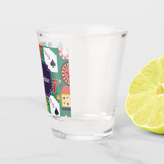 Verre A Shot Motif de casino (Droite)