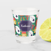 Verre A Shot Motif de casino (Devant)