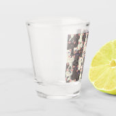 Verre A Shot Motif de chats blancs et gris (Gauche)