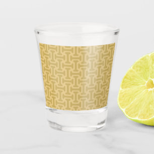 Verre A Shot Motif de papier années 60