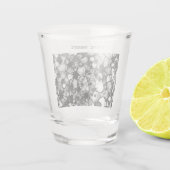 Verre A Shot Motif d'encre d'alcool noir blanc Customisé (Dos)