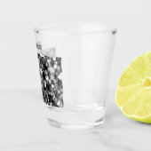 Verre A Shot Motif d'encre d'alcool noir blanc Customisé (Droite)