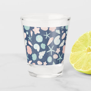 Verre A Shot motif des coquillages