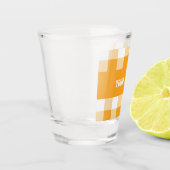 Verre A Shot Motif En vichy jaune (Gauche)