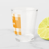 Verre A Shot Motif En vichy jaune (Droite)