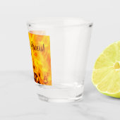 Verre A Shot Motif Feu Et Flames (Droite)