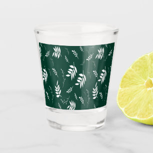 Verre A Shot motif feuille