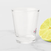 Verre A Shot Motif Floral Rustique Doux Personnalisable (Gauche)