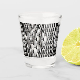 Verre A Shot Motif gris Abstrait et élégant