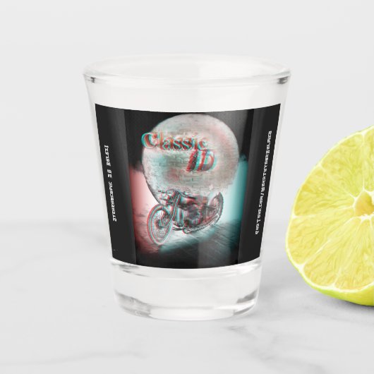 Verre A Shot Moto 3D classique (Devant)