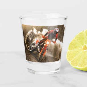 Verre A Shot Motocross Rider