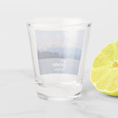 Verre A Shot Mount Rainier et Puget Sound, Tacoma, Washington (Dos)