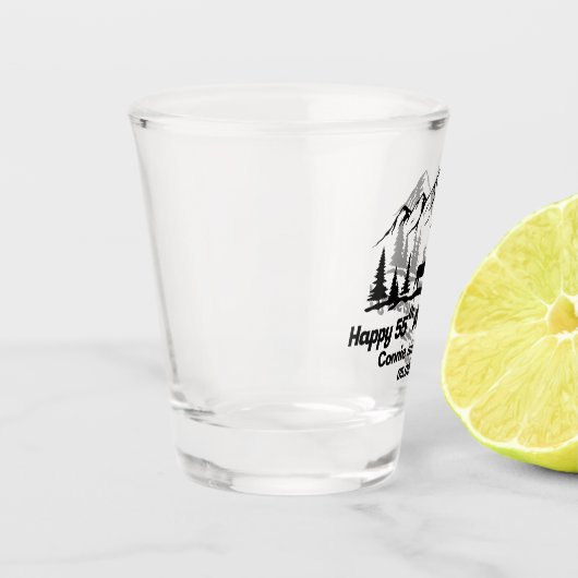 Verre A Shot Mountains and Moose 55th Wedding Anniversary (Gauche)