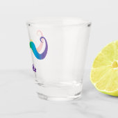 Verre A Shot Moustache arc-en-ciel de Bachelor/Bachelorette/Mar (Droite)