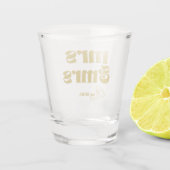 Verre A Shot mrs & mrs shot glass est. 2024 (Dos)