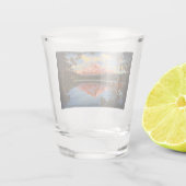 Verre A Shot Mt Hood, Oregon Crystal Clear Lac perdu (Dos)