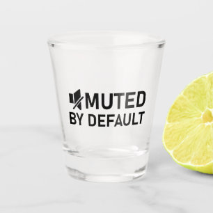 Verre A Shot Muet par défaut Minimaliste T-Shirt Audio V1
