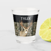 Verre A Shot Mule Deer Camo Nom Cool Chasse Buck Antlers (Devant)