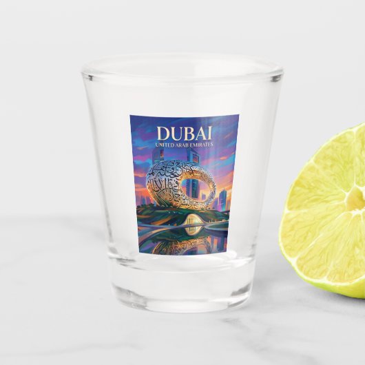 Verre A Shot Musée du futur Émirats arabes unis (Devant)