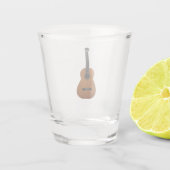 Verre A Shot Musical de guitare acoustique (Dos)