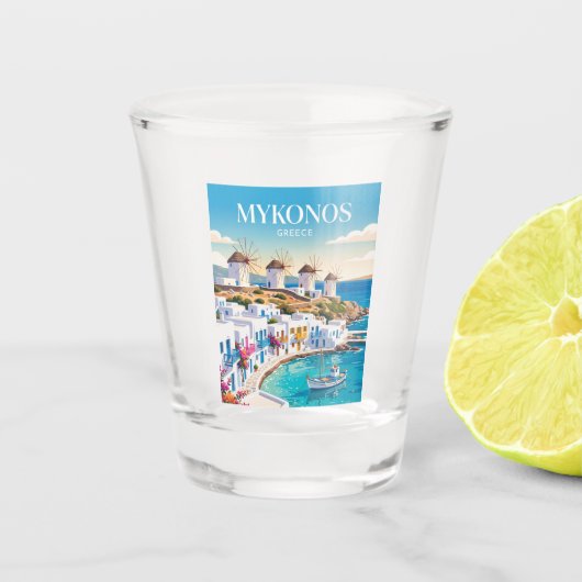 Verre A Shot Mykonos Town Grèce (Devant)