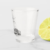 Verre A Shot Myrtle Beach Wedding Favor Cheers Shot Glass (Droite)