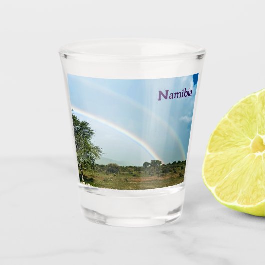 Verre A Shot Namibie Double arc-en-ciel (Devant)