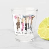 Verre A Shot Nash Bash Bachelorette Mode Cowboy Boot Année (Devant)