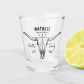 Verre A Shot Nashville Bachelorette Party Gettin Hittin Custom (Devant)