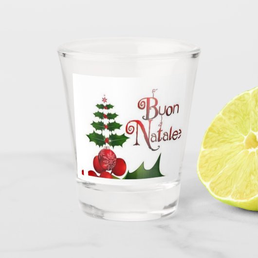 VERRE A SHOT **NATALE DE BUON** JOYEZ NOËL (Devant)