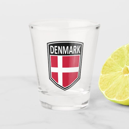 Verre A Shot National - Danemark (Devant)