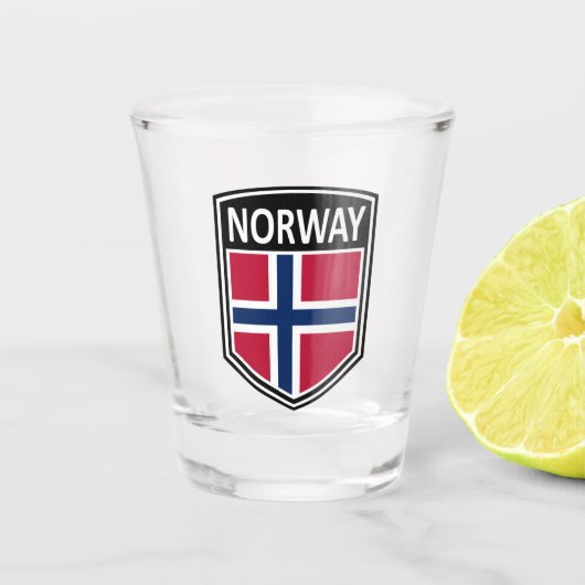 Verre A Shot National - Norvège (Devant)