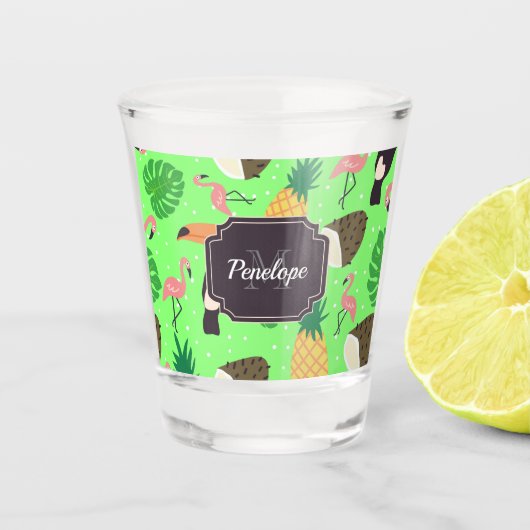 Verre A Shot Nature tropicale (Devant)