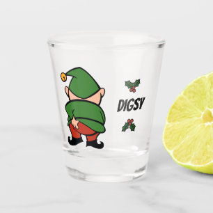 Verre A Shot Naughty Elves Itch Christmas Shot Glass