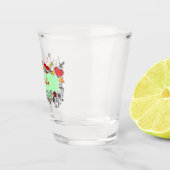 Verre A Shot Naughty Girls night out autocollant sur (Droite)