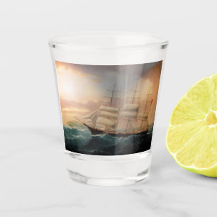 Verre A Shot Navire de Clipper Esther Roy 1898