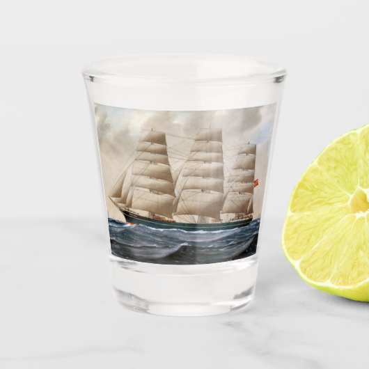 Verre A Shot Navire de Dartford 1910 (Devant)