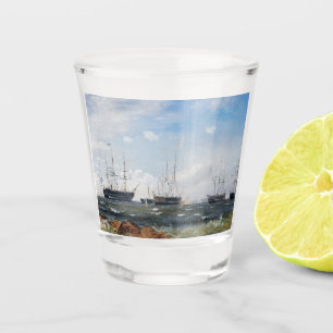 Verre A Shot Navire de guerre de Göteborg 1861