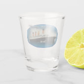 Verre A Shot Navire de ligne Titanic Maritime Blue Star (Dos)