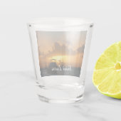 Verre A Shot Navires et Sunset Tropical Seascape (Dos)
