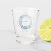 Verre A Shot Navires nautiques Roue Helm avec votre nom de bate (Dos)