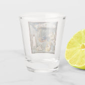 Verre A Shot Navitité (Naissance de Jésus-Christ) (par Giotto) (Dos)